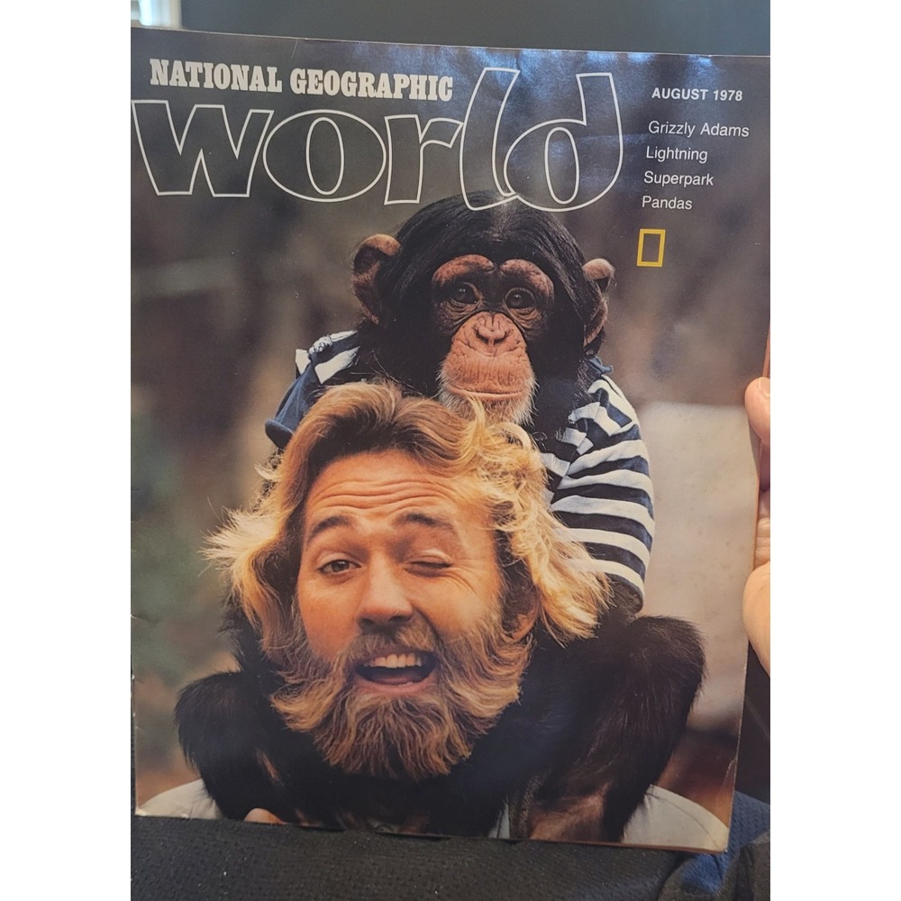National Geographic World August 1978 magazine Grizzly Adams